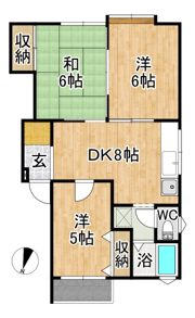 アーバンホームズ第1安田の間取り画像