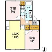 セジュール虹ヶ丘 Bの間取り画像