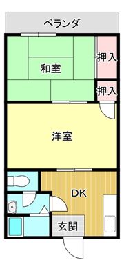 安良グリーンハイツの間取り画像