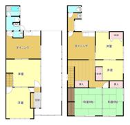 山本様泉町貸家（手前）の間取り画像