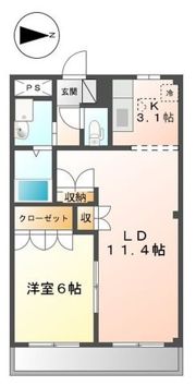 メルヴェールIの間取り画像