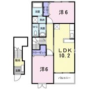 メロディハウス メゾピアノの間取り画像