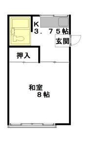 岩代コーポの間取り画像