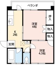 堀川マンションAの間取り画像