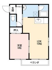 オガシンコーポ98の間取り画像