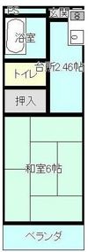 メゾンやくしIIの間取り画像