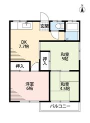 ハイツ下台の間取り画像