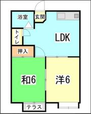 ドミールしのぶの間取り画像