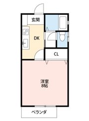 コーポけやきの間取り画像