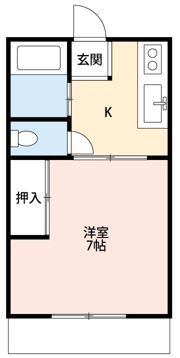 ユリコーポAの間取り画像