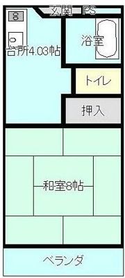 メゾンやくしIの間取り画像