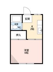 一丁目コーポの間取り画像