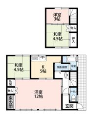 町尻戸建の間取り画像