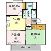 ビューバレー北中央 A棟の間取り画像