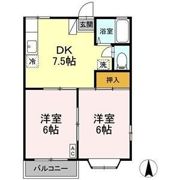 エステート笹谷Cの間取り画像