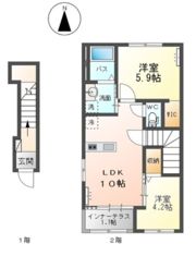 グランディス KUU Iの間取り画像