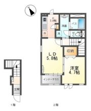 ベル・ローズNの間取り画像