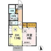 メゾンドルチェ Dの間取り画像