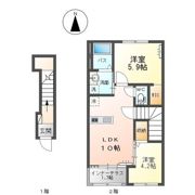 グランディス KUU Iの間取り画像