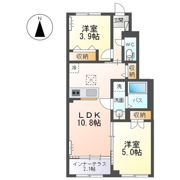 笹谷字古屋前新築アパートの間取り画像