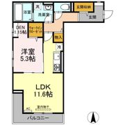 D-room GRACA 中町 EASTの間取り画像
