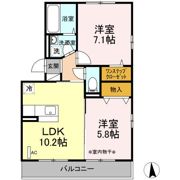 セジュール笹谷の間取り画像
