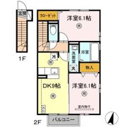 リバーグリーンの間取り画像