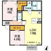 アイフレンド北川原 Aの間取り画像