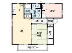 サンバリューAの間取り画像
