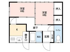 上古屋稲荷団地の間取り画像