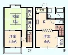 カーサー弥生Dの間取り画像