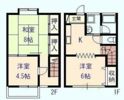 カーサー弥生Dの間取り画像