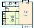 竹内町ハイツIの間取り画像