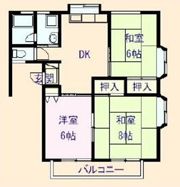 カーサ宮下Aの間取り画像