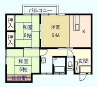 城ノ内ハイツの間取り画像