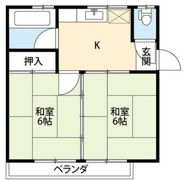 東谷地コーポ2の間取り画像