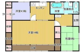 畠貸家（御山）の間取り画像