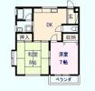 カーサー弥生Cの間取り画像