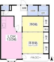 長沢ハイツの間取り画像