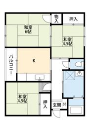 ユリコーポAの間取り画像