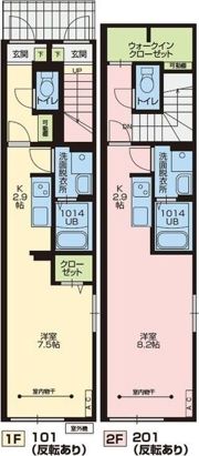 Solo estavel新浜町（ソロエスターヴェウ）の間取り画像