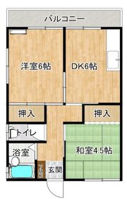 ゆくたけ第5コーポの間取り画像