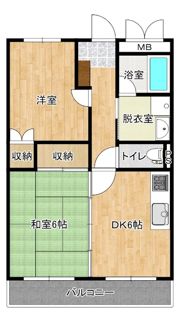 CROWN相生IIの間取り画像