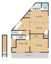 第五くま川荘の間取り画像