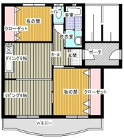 KMハイツの間取り画像
