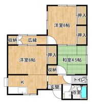 寺側住宅の間取り画像