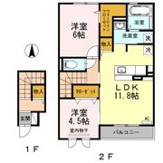ハイツナシノキIIの間取り画像