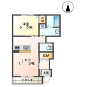 ディア ベルジュの間取り画像