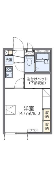 レオパレスアムールコートの間取り画像