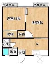 コーポ博多の間取り画像
